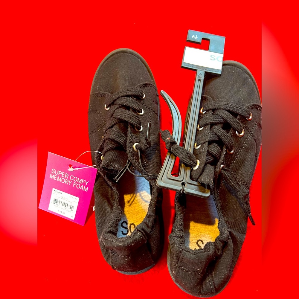 Black Shoes memory foam